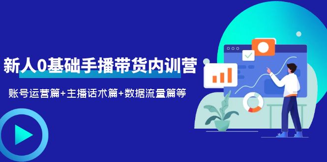 （6082期）2023新人0基础手播带货内训营：账号运营篇+主播话术篇+数据流量篇等-副业库