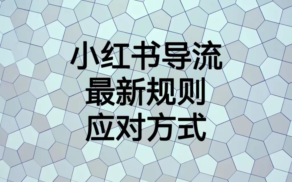 小红书导流最新规则应对方式，新规以后目前还可用的引流方式解读-副业库