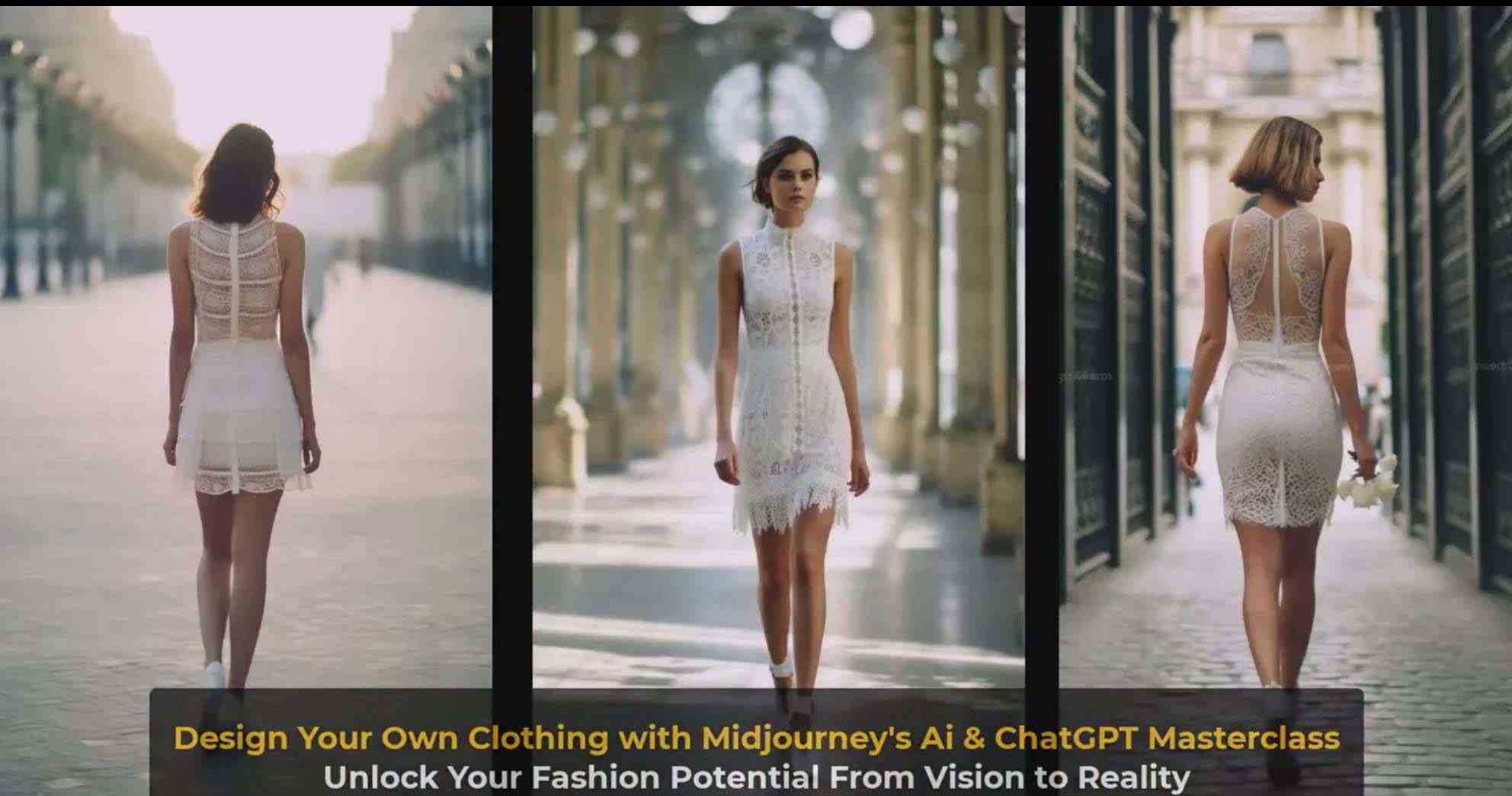 图片[4]-利用 Midjourneys Ai 人工智能设计自己的服装AI大师班-10节课-中英字幕-副业库