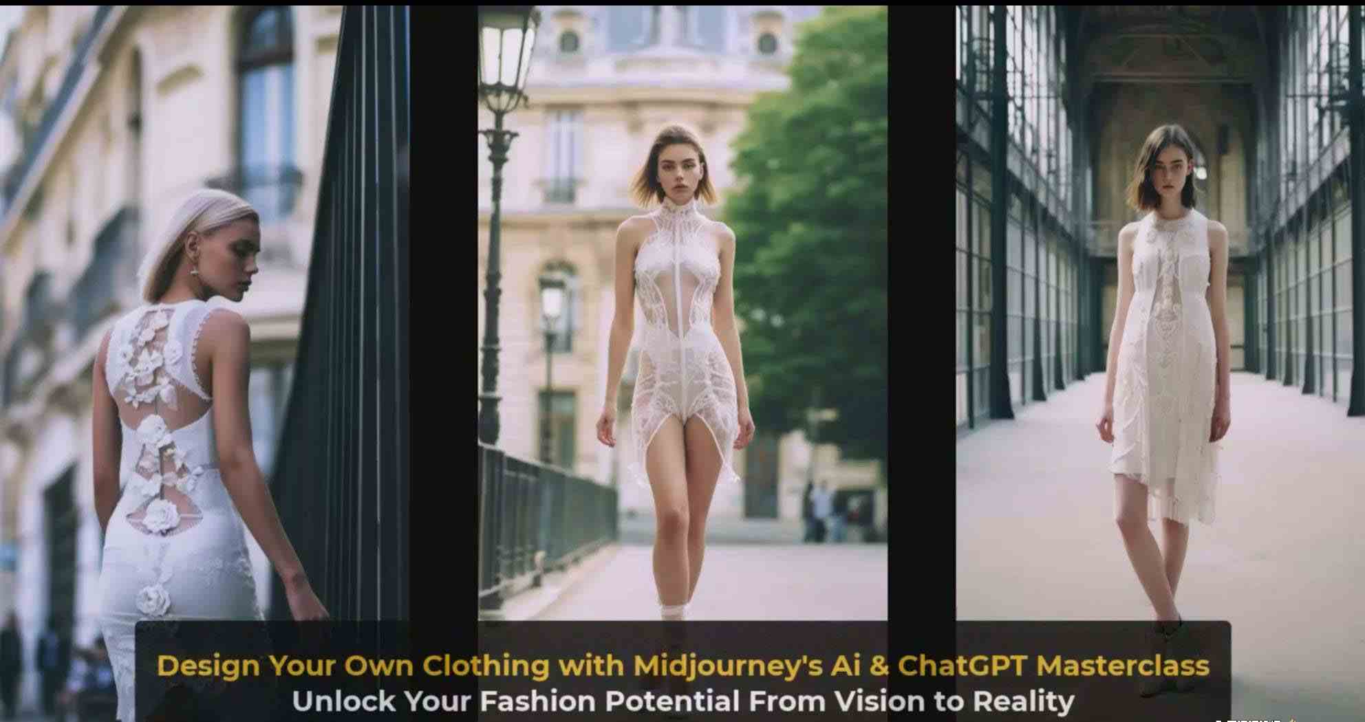 图片[6]-利用 Midjourneys Ai 人工智能设计自己的服装AI大师班-10节课-中英字幕-副业库