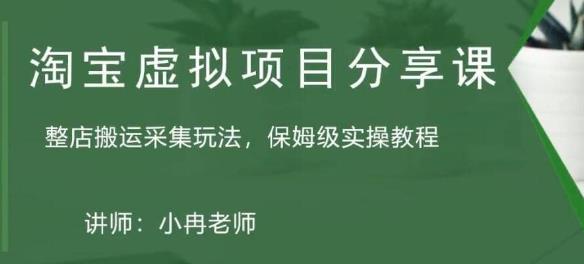 淘宝虚拟整店搬运采集玩法分享课：整店搬运采集玩法，保姆级实操教程-副业库