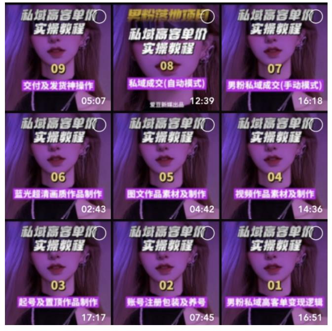 图片[4]-【男粉落地项目】零基础玩转男粉短视频转私域日产500+，2023男粉高客单价实操教程-副业库