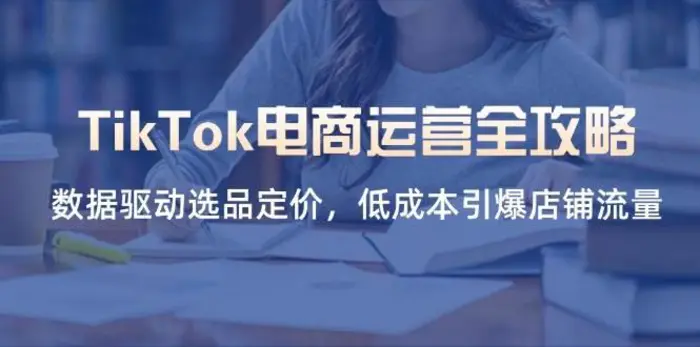 TikTok电商运营全攻略，数据驱动选品定价，低成本引爆店铺流量-副业库
