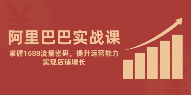 （14830期）阿里巴巴实战课：掌握1688流量密码，提升运营能力，实现店铺增长-副业库