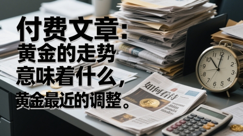 付费文章：黄金的走势意味着什么，如何看待黄金最近的调整-副业库