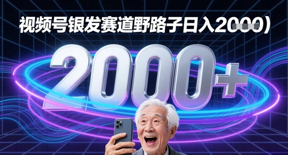 蝴蝶号银发赛道流量密码野路子日入多张-副业库